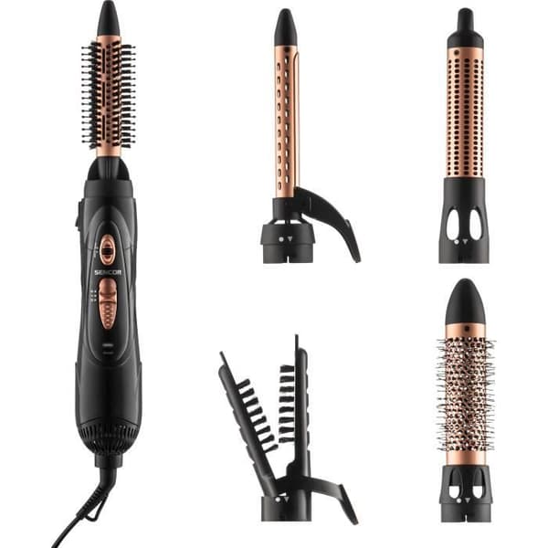 Varmluftslocktång - SENCOR - SHS 8550BK - 1000 W - 7 tillbehör - Svart