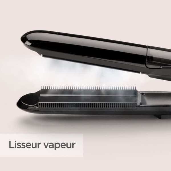 BABYLISS ST492E Steam Straight -höyrysuoristin - 39 mm leveät keraamiset levyt - 5 lämpötilaa 150°C-230°C - edistynyt keraaminen lämmitin