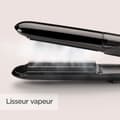 Pikkukuva 3 / 6: BABYLISS ST492E Steam Straight -höyrysuoristin - 39 mm leveät keraamiset levyt - 5 lämpötilaa 150°C-230°C - edistynyt keraaminen lämmitin