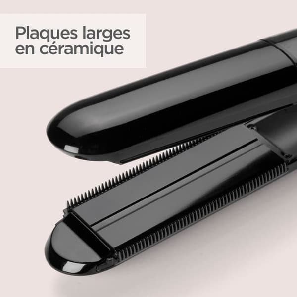 BABYLISS ST492E Steam Straight -höyrysuoristin - 39 mm leveät keraamiset levyt - 5 lämpötilaa 150°C-230°C - edistynyt keraaminen lämmitin