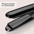 Pikkukuva 4 / 6: BABYLISS ST492E Steam Straight -höyrysuoristin - 39 mm leveät keraamiset levyt - 5 lämpötilaa 150°C-230°C - edistynyt keraaminen lämmitin