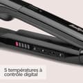 Pikkukuva 5 / 6: BABYLISS ST492E Steam Straight -höyrysuoristin - 39 mm leveät keraamiset levyt - 5 lämpötilaa 150°C-230°C - edistynyt keraaminen lämmitin