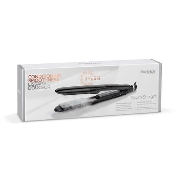 BABYLISS ST492E Steam Straight -höyrysuoristin - 39 mm leveät keraamiset levyt - 5 lämpötilaa 150°C-230°C - edistynyt keraaminen lämmitin