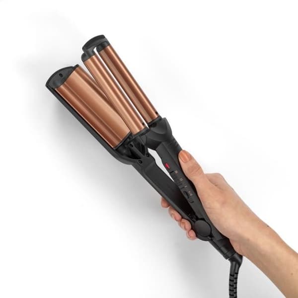 Glattejern - BaByliss - W2447E - Bølget effekt, op til 200°C med brede, bølgede turmalin-keramiske plader