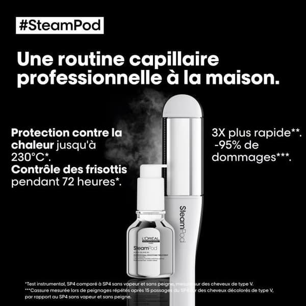 SteamPod 4 - Ammattimainen höyrysuoristusrauta ja kiharrin - L'ORÉAL PROFESSIONNEL - 3 lämpötilaa - Työkalu + Tiivistetty silottava hoitoaine