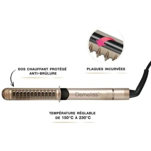 SAINT ALGUE Demeliss XCURLER 3965 - Professionell plattång - Värmeback - Keramik - 56 W - Guld