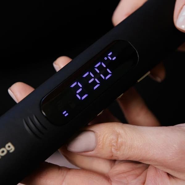 Huslog Plattång med LED-display BE-380124 - Svart