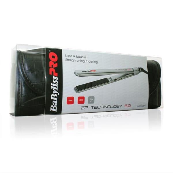 Uträtningstänger - Babyliss Pro - Nano Sleek EP Technology 5.0 - Titanium - 150°-230° - Smala plattor