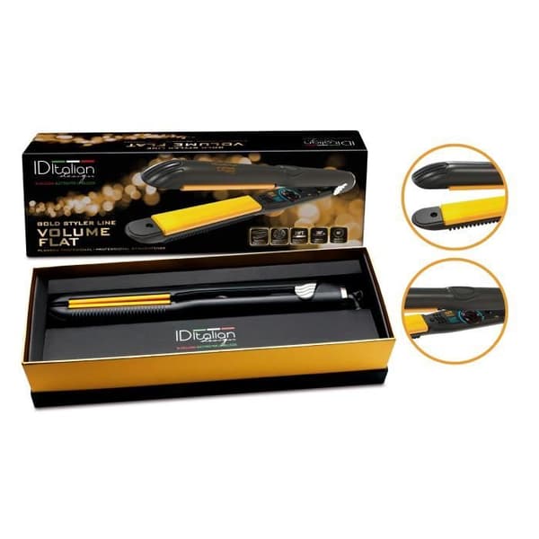 Gold Styler Volume Platt professionell plattång för hår, med keramiska svängbara plattor, 65W - italiensk design