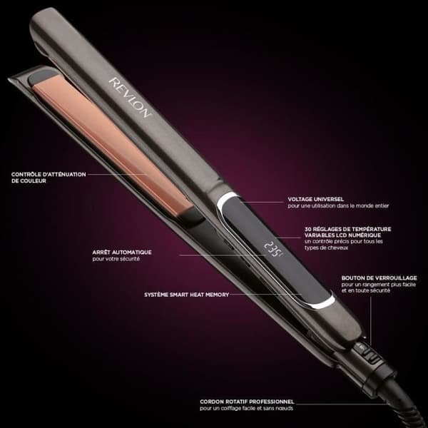 REVLON Salon Straight Copper Smoth Styler RVST2175E Plattång - keramisk platta - 80° till 235°C