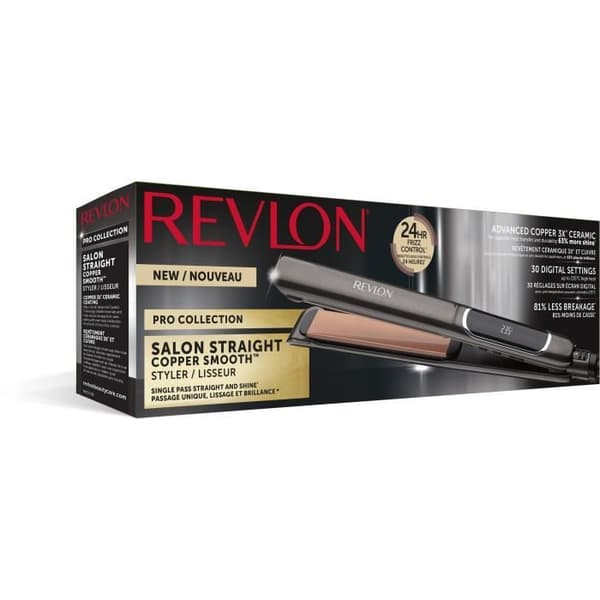 REVLON Salon Straight Copper Smoth Styler RVST2175E Plattång - keramisk platta - 80° till 235°C