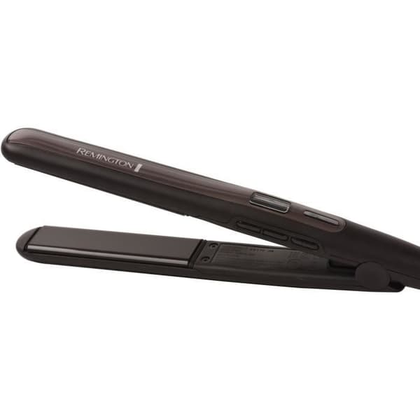 REMINGTON S6505 PRO-SLEEK &amp; CURL Plattång och Locktång - 230°C - Snabb uppvärmning - Turbo - Påse - Svart Sort