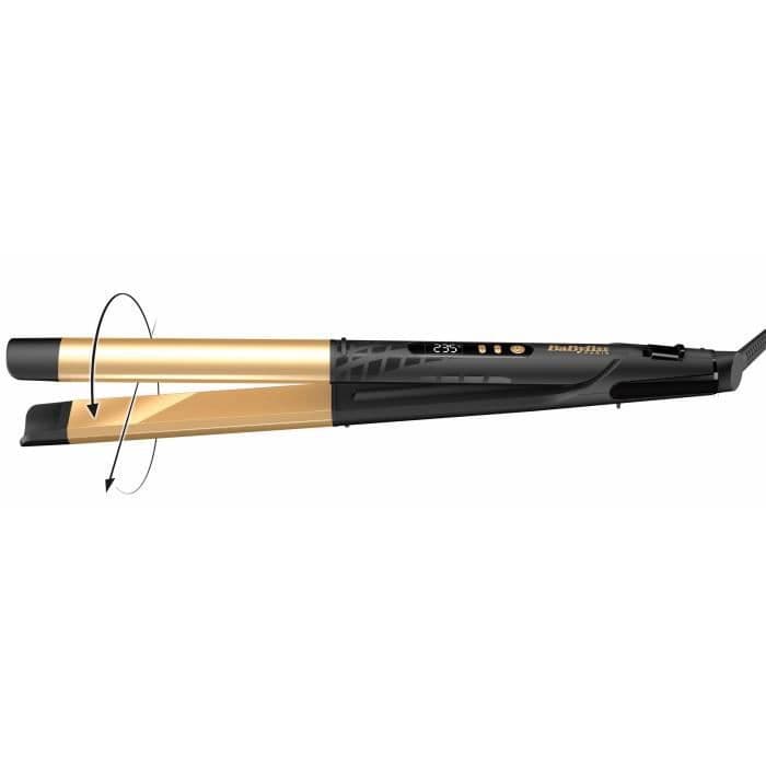 BABYLISS - ST440E - CREATIVE SMOOTHER Looper 2in1 S plader 26x120mm + 6 temperaturer + LCD skærm + tæppe