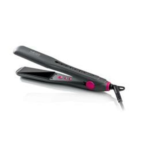 Hår platt järn i keramik Haeger HS-35B.006A Svart Svart, Rosa