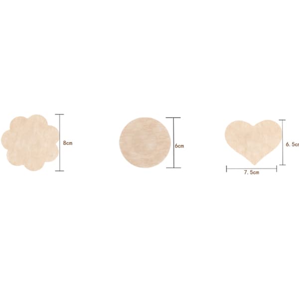 Självhäftande Eleganta Nipple Covers 5 Par