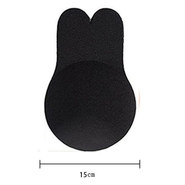 Självhäftande BH Utan Band Bekväm Hållbar Svart Svart, XXXL 15cm