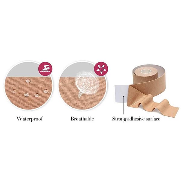 Smidig Elastisk Självhäftande BH Bröst Tejp