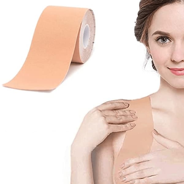 Beige rintateippi - Itsekiinnittyvä 5 m Ohita rintaliivit
