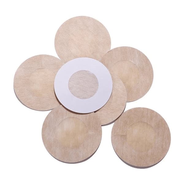 Självhäftande Cirkulära Nipple Covers Beige