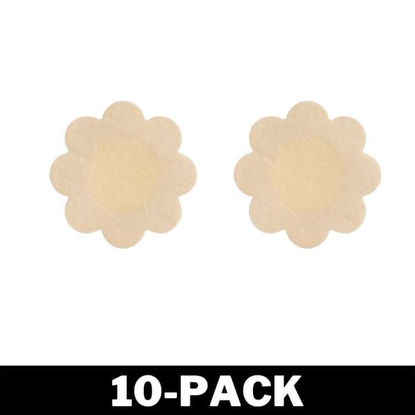 Liimautuvat kukkamuotoiset nänninpäälliset beige