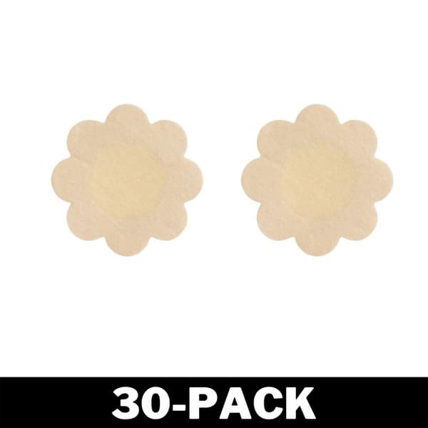 Liimautuvat kukkamuotoiset nänninpäälliset beige
