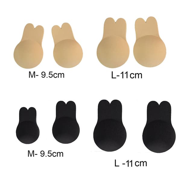 Mjuk och Bekväm Självhäftande BH (Utan Band) Svart Svart, L/XL 11cm