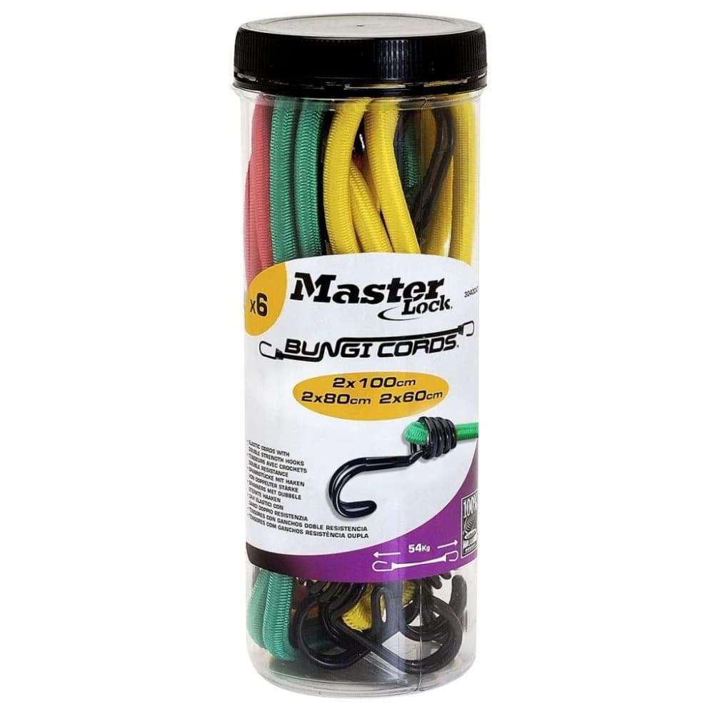 Master Lock Bagagestroppar set 6 st Twin Wire 3040EURDAT