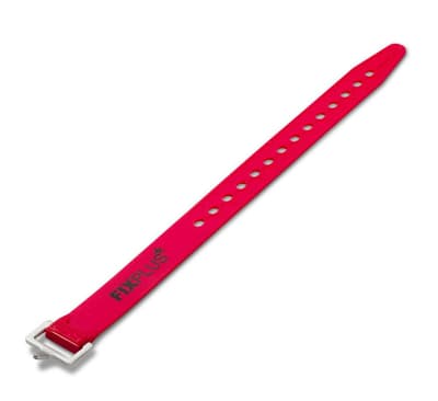 spännband i plast alpinskidor, FIXPLUS 35 CM röd