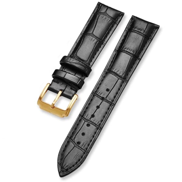 Stilrent Klockarmband i Läder (Krokodilmönstrat)