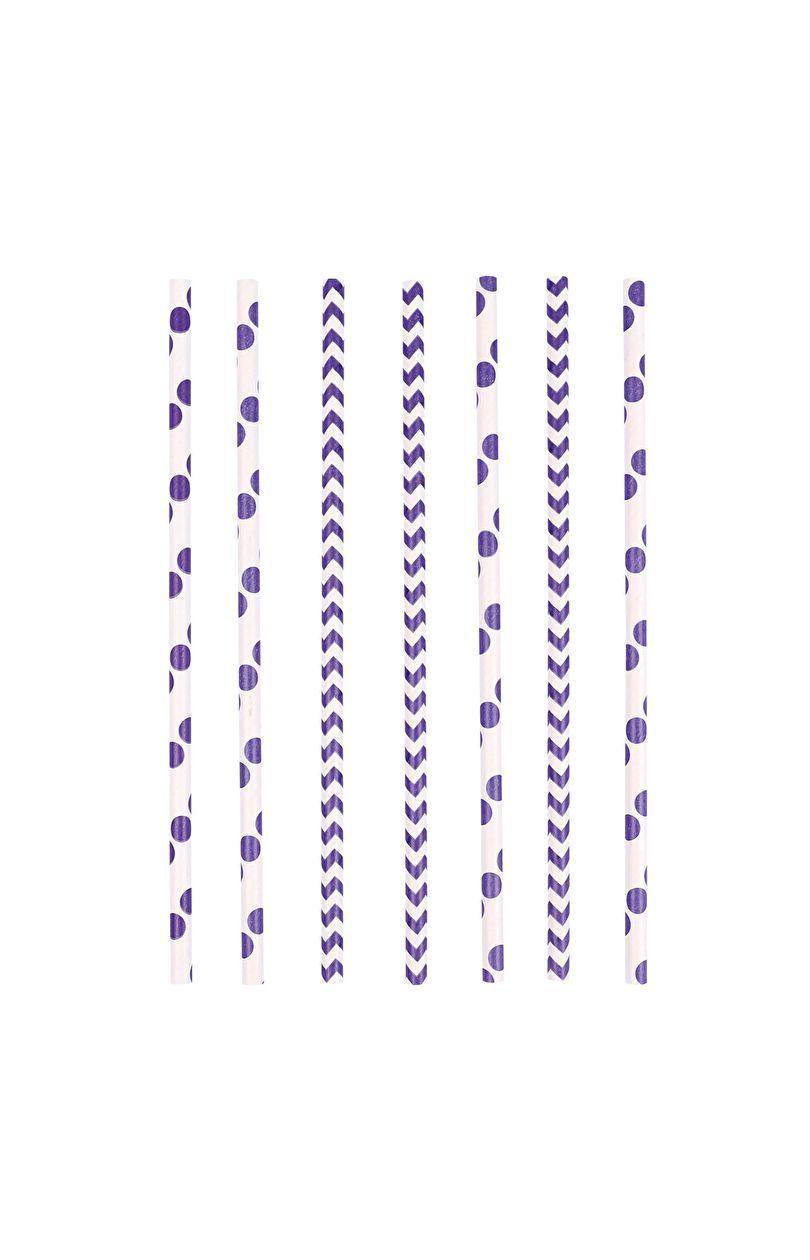 Paperi olkea 24kpl, valkoinen ja violetti
