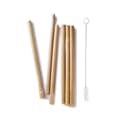 Miniatyrbild 2 av 4: Sugrör av bambu och sugrörsborste (6-pack)