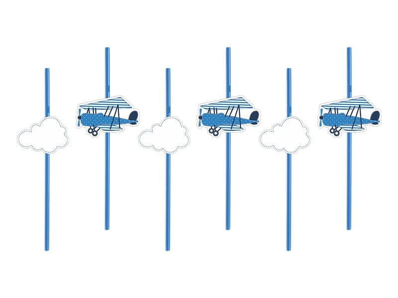 Sugrör Flygplan, 6 st