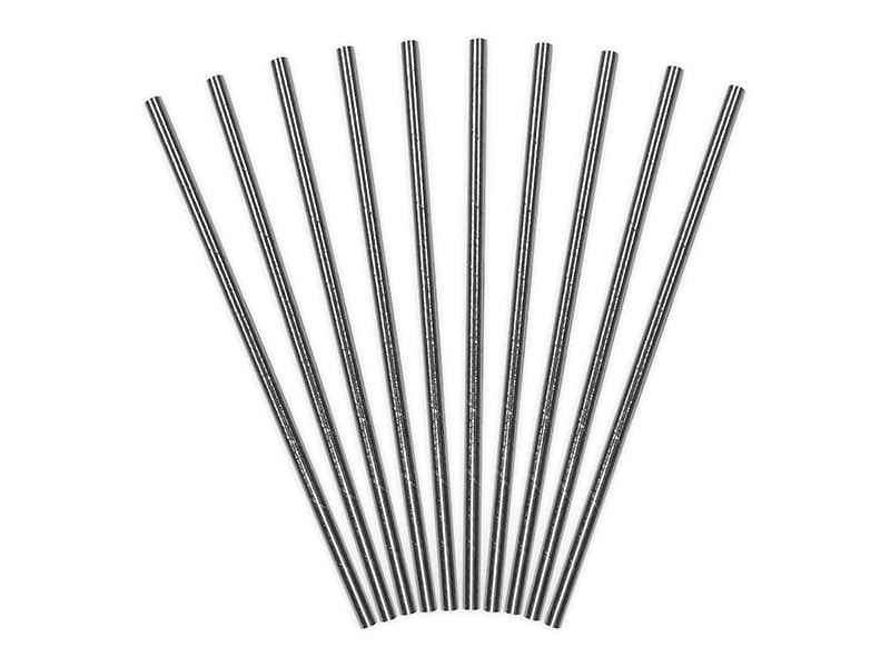 Sugrör Silver, 10-pack