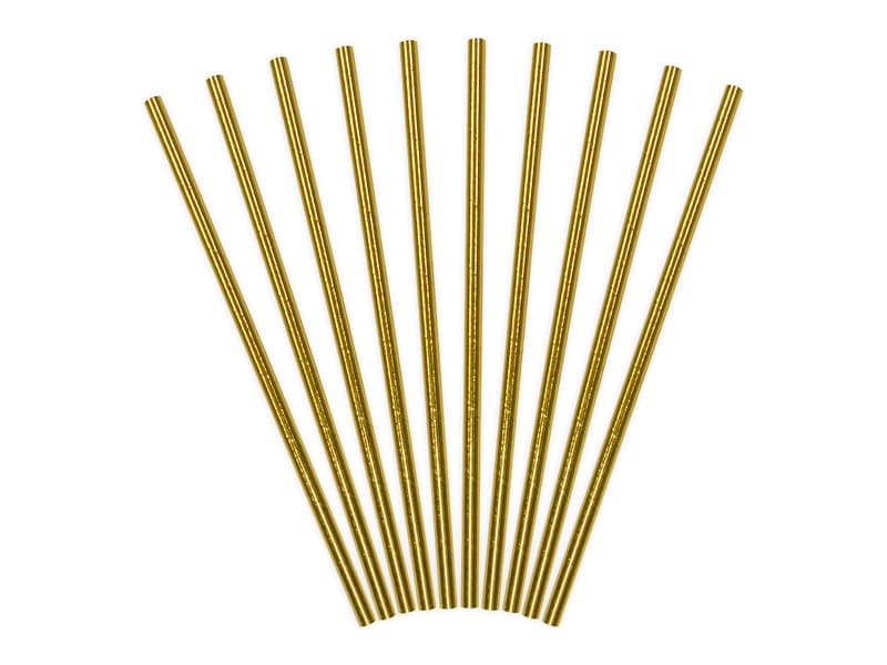 Sugrör Guld, 10-pack