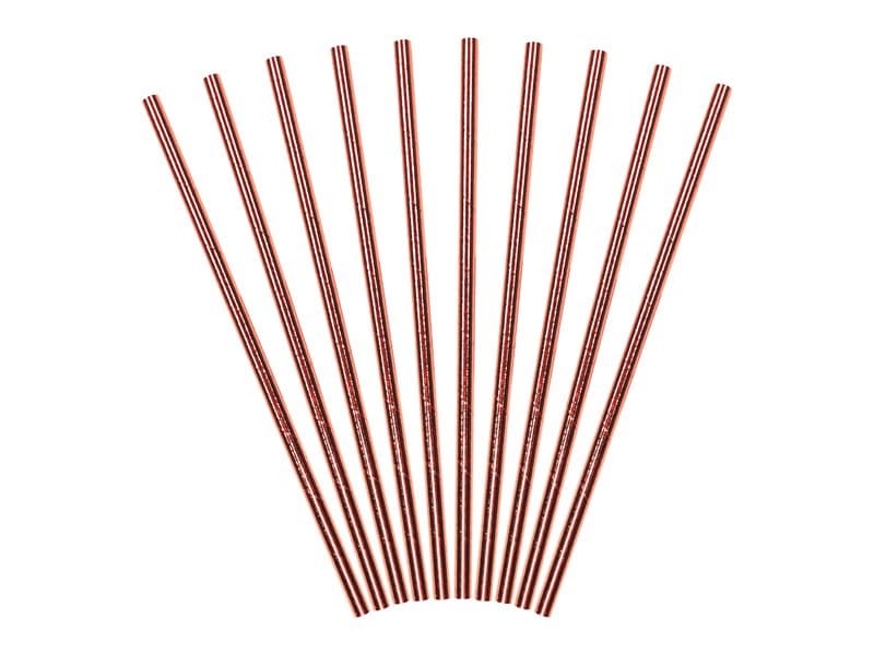 Sugrör Roséguld, 250-pack