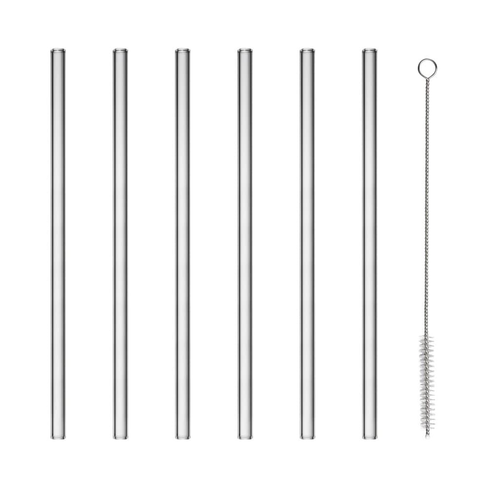 Sala Glassugrör inkl borste 20cm Klarglas