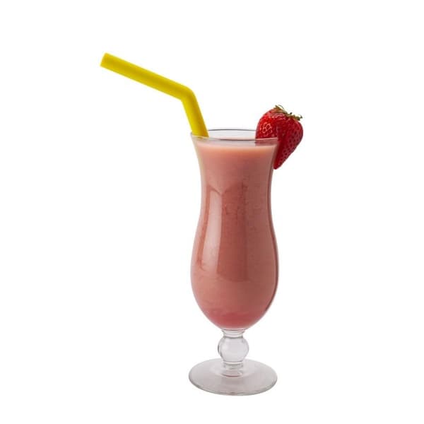 Sugrör 6 st m borste för Smoothie / Milkshake, silikon