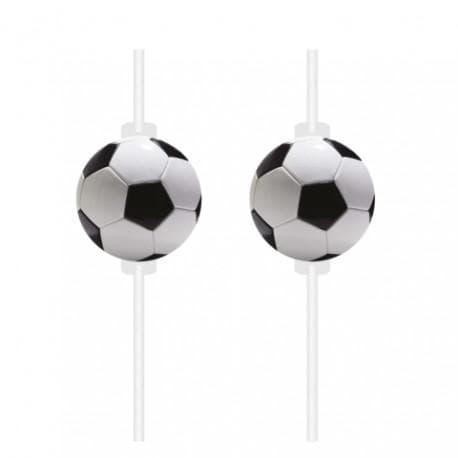 Papperssugrör Fotboll 4-pack
