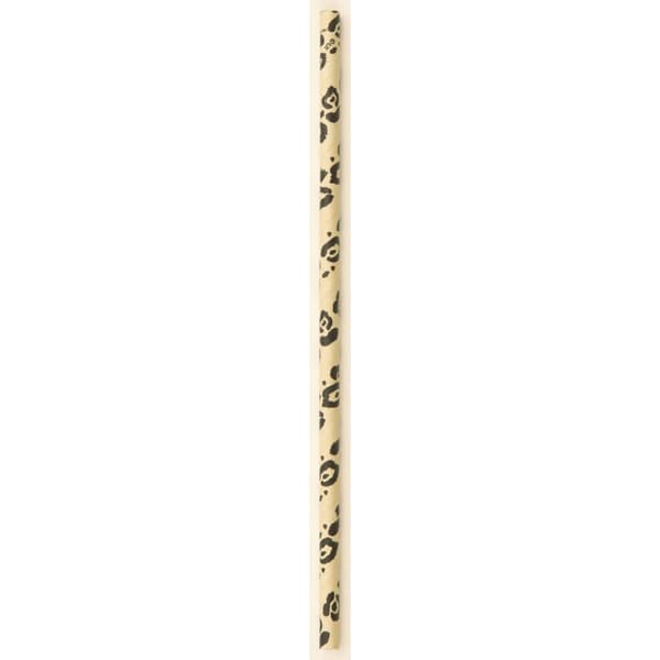 Unique Party Paper Cheetah Disposable Straws (Pack of 10) Cream/Black One Size