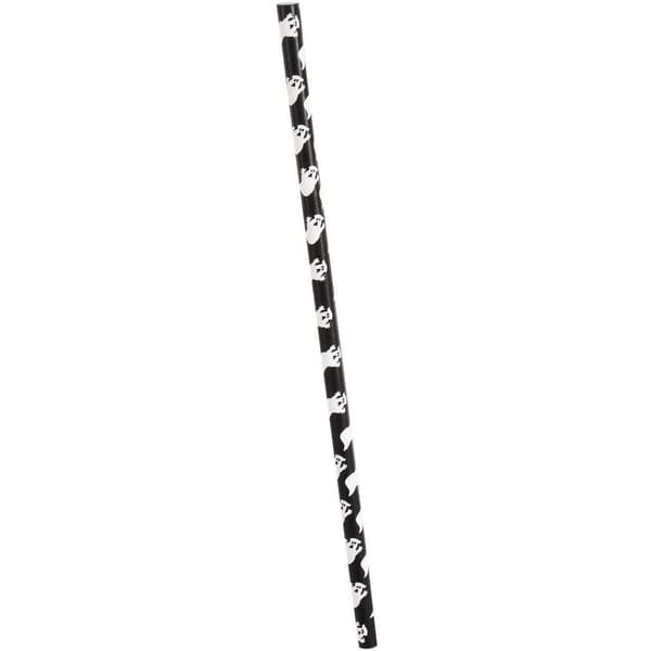 Paper Bat And Ghost Disposable Straws (Pack of 10)