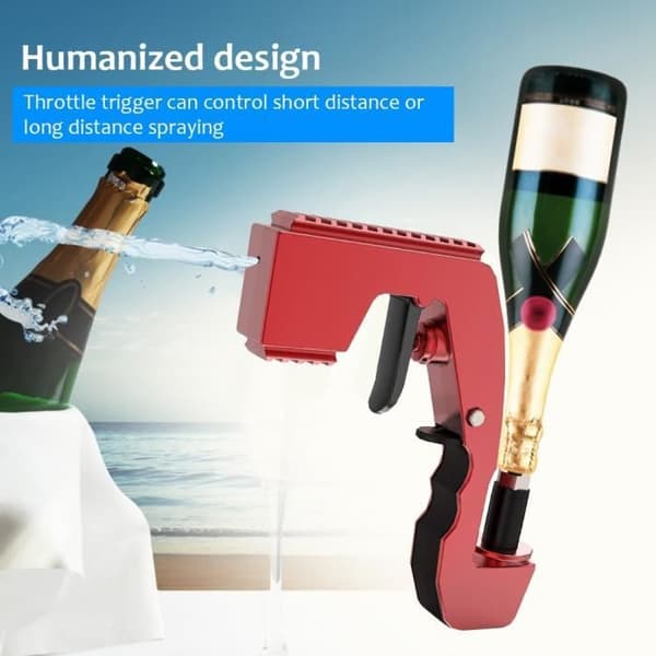 Färg 1 Champagne vindispenser spruta, jetpistol, 30 fot avstånd, vinkaraff