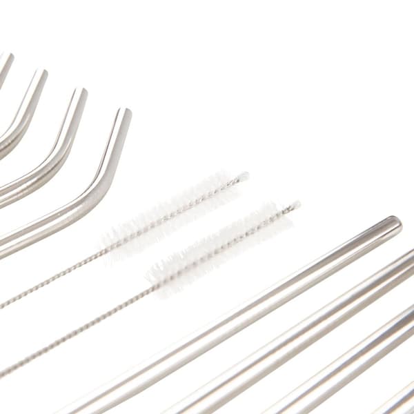 Trespass Foreverstraw Stainless Steel Straw (Pack of 8)