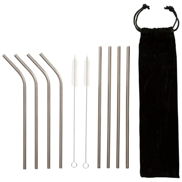 Trespass Foreverstraw Stainless Steel Straw (Pack of 8) Silver One Size