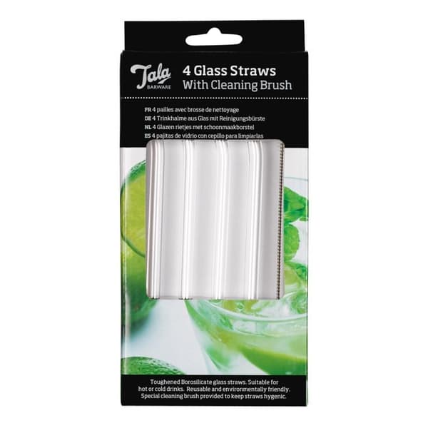 Tala Glass Straw (Pack of 4) White One Size