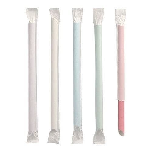 Papperstrå till Bubble Tea - Papstar - Förpackning med 200 - Ø 12 mm - 20 cm
