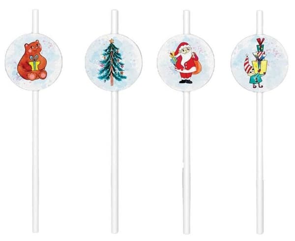 P'TIT Clown re23430 - Set med 8 dekorativa julstrån