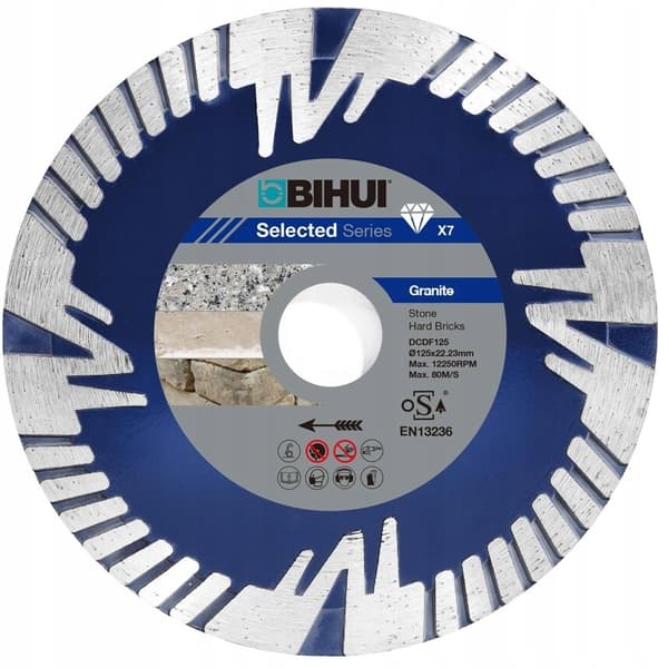 BIHUI DIAMANTKLING TIL HÅRDE MATERIALER 125 MM DCDF125