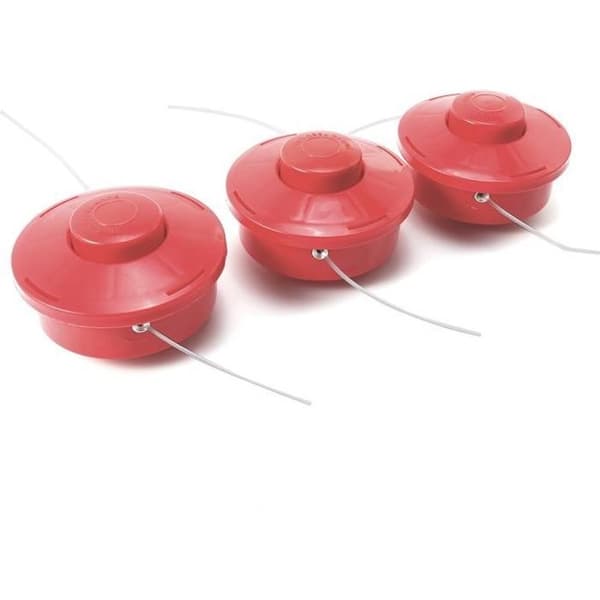 3x Universal Trimmer Head Gräsklippare Nylon Line + 2,4 mm rep Röd