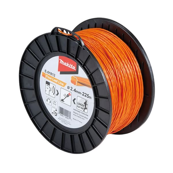 MAKITA Twisted Clover nylontråd 2,4 mm x 225 m - E-01812