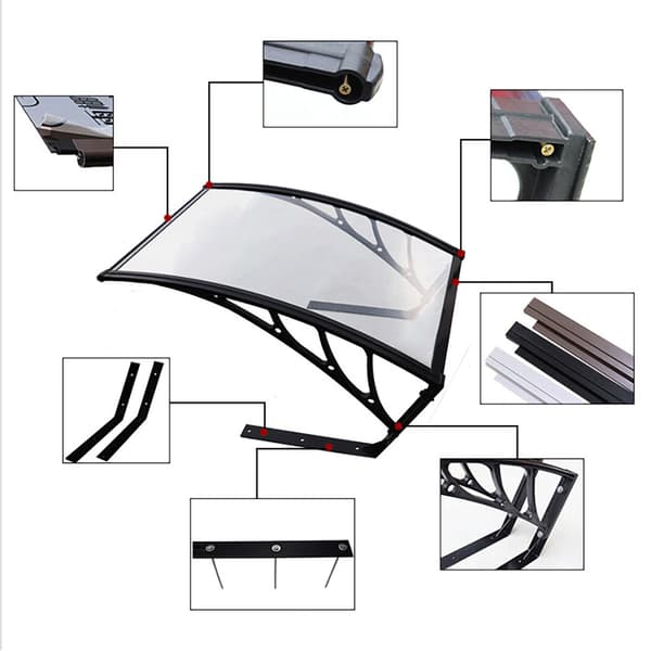 Skydd för robotgräsklippare med transparent tak 100x80cm